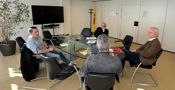 Représentants d'Altéo et de la FéMA avec le ministre Coppieters