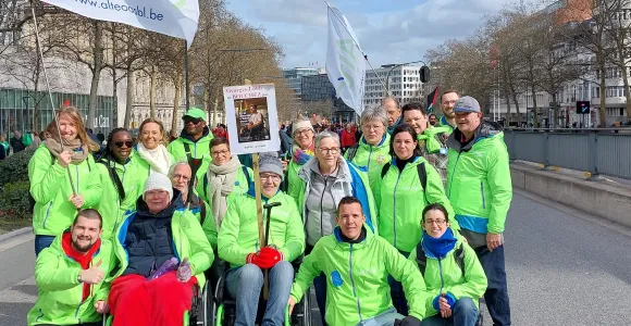 Altéo lors de la manifestation nationale