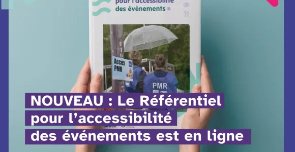 Couverture du guide de l'accessibilité des événéments