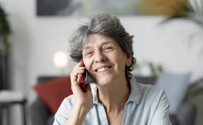 Une volontaire téléphonie