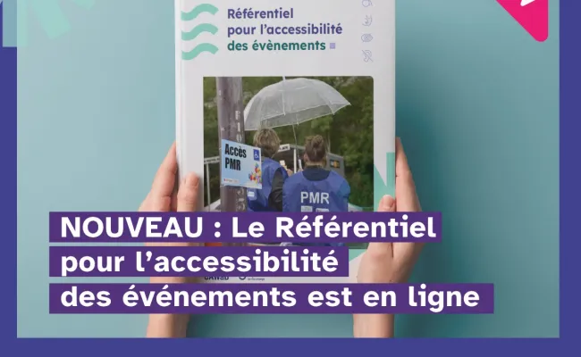 Couverture du guide de l'accessibilité des événéments