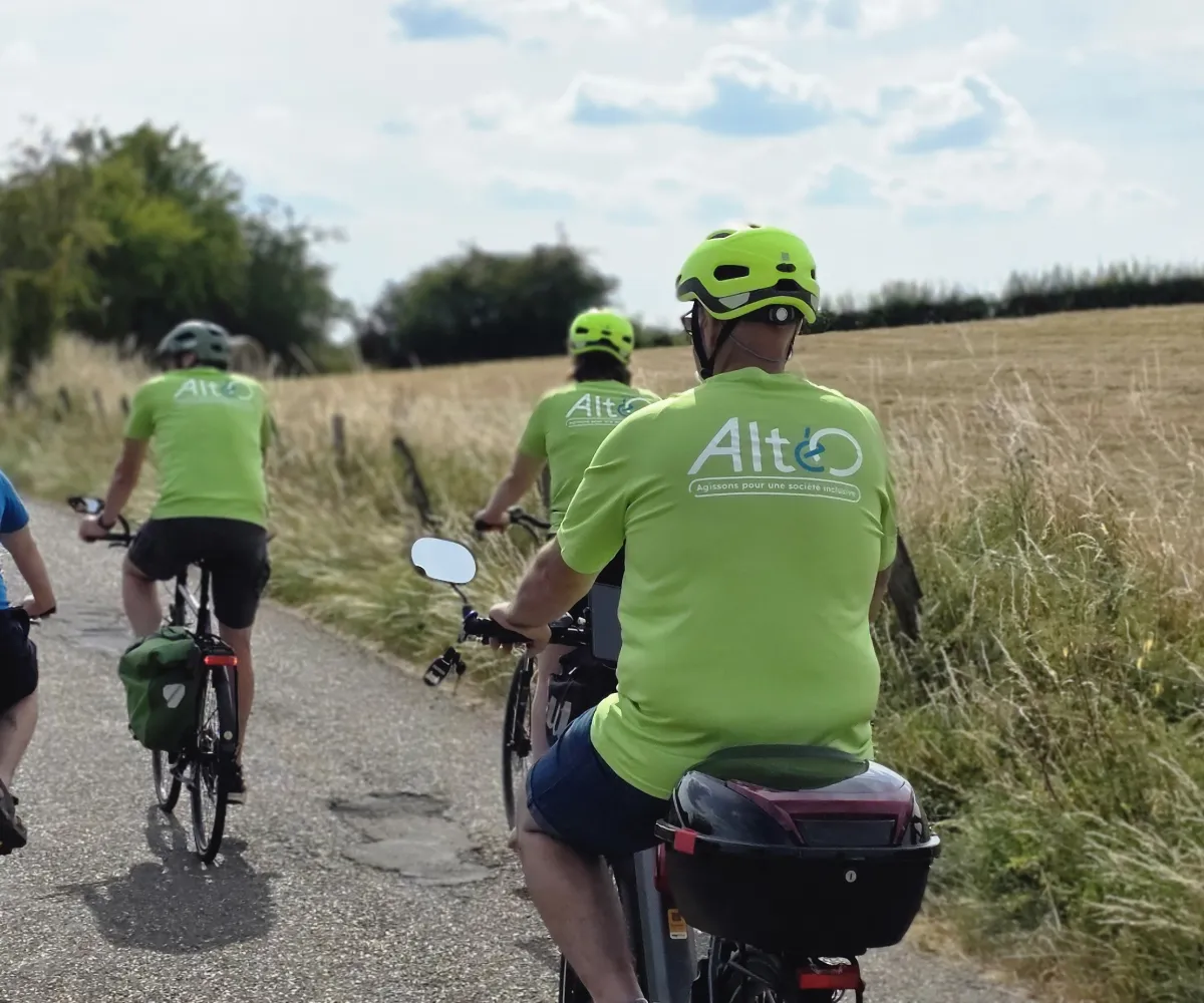 balade en vélo en groupe