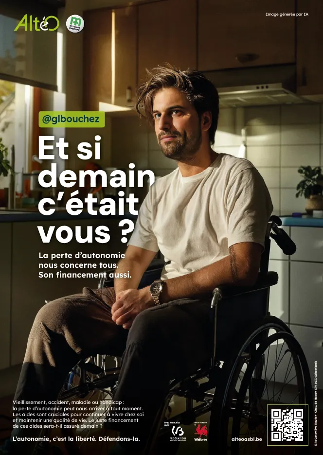 Georges-Louis Bouchez en situation de handicap